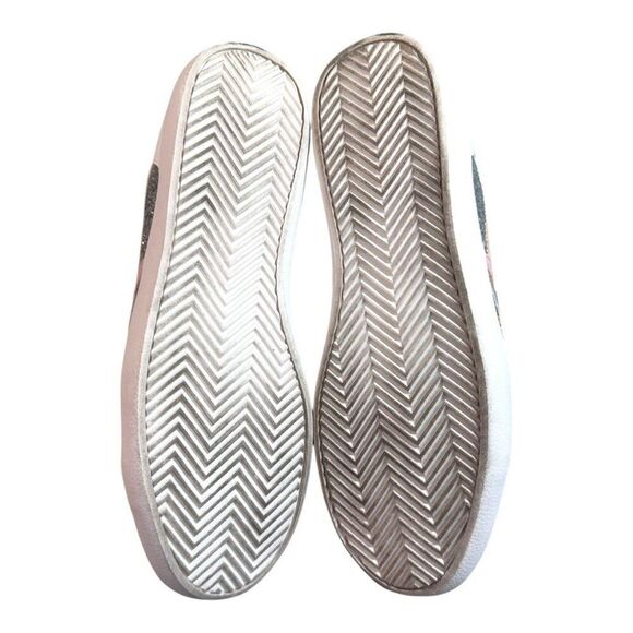 Zaylee White & Glitter Silver Lace-Up Sneakers With Stars US 10 Shoes Tennis SEE - Picture 4 of 16